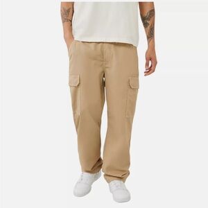 NWT True Religion Baggy Cargo Pants 38 Travertine